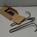 Wall Candle Holder Set of Two, Metal Black Candle Sconces Wall Decor, Hanging Candle Holder Fits Taper Candle/LED Tea Lights, Wedding Housewarming Gifts for Farmhouse Living Room Fireplace (Double-arm 2pcs)