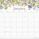 Cabbrix Magnetic Calendar for Fridge, 2026 Refrigerator Calendar Including January 2026 to June 2027 for Planning and Organizing Your Life, 13" x 11-1/2", Floral