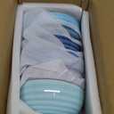 Selamica Ceramic 24 Oz Cereal Bowls Set, Deep Soup Bowls, 5.9 Inch Porcelain Kitchen Bowls for Pasta Salad Dessert Oatmeal Ramen, Microwave Dishwasher Safe, Set of 6, Gradient Blue