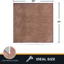 PURRUGS Dirt Trapping Door Mat 36" x 36", Non-Slip Machine Washable Entryway Rug, Dog Doormat, Indoor Front Door Mat, Super Absorbent Entry Rug for Muddy Shoes & Paws, Brown-Light Cream