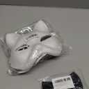 Set of 2: DFLU Cat Therian Mask Kit with Fur and Eye Mesh, Blank DIY Therian Gear Stuff Masks Base to Paint + Black Bow
