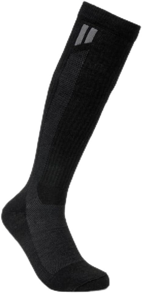 HOLLOW Alpaca Compression Socks for Women & Men 15-20 mmHg – Wide Calf, Circulation Support, Moisture Wicking, Breathable Knee High Socks, Large, Black