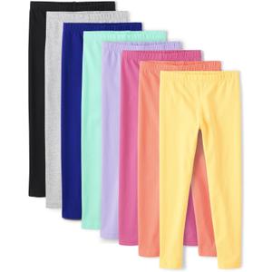 The Children's Place girls Leggings 8 Pack (Large, French Rose Multi Color)