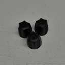 Dreyoo 3 Piece Metal Shower Knob Replacement Compatible with Price/Pfister Verve Tub Shower, Bathtub Faucet Handle Remodel Trim Kit Include 1 Hot 1 Cold 1 Diverter and 3 Screws (Matte Black)