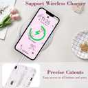 EYZUTAK Case for iPhone 16e, Clear Cute Ribbon Bowknot Pattern Aesthetic Transparent Phone Case Raised Camera Protection Stylish Slim Soft Durable TPU Protective Cover for Women Girls - Pink