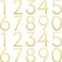 Leinuosen White 3 Inch Acrylic Mailbox Number 2 Set  Weatherproof  Mailbox Numbers for Outside  House Numbers  Sticky (Classic)