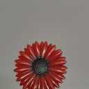 EASICUTI Red Sunflower Metal Flowers Wall Decor Metal Wall Art Decorations Hanging For Indoor Outdoor Home Bathroom Kitchen Room Bedroom Living Room Garden Patio Porch 6 Inch (Red)