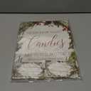 Whaline Baby Shower Games 50Pcs Eucalyptus Leaves Measure The Baby Bump Cards with Sign How Big is Mommy's Belly Game Cards for Party Favor Supplies