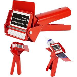 CNQLIS 2.5" Silicone Extrusion Tool for RTV Tubes - Industrial Tube Squeezer, Maximizes 94% Material Use, Easy-Grip Control (Red)
