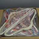 HOUSE DAY Premium Velvet Hangers 100 Pack Grey, Non-Slip Flocked Felt Hangers, Sturdy Clothes Hanger with 360 Rotatable Hook, Heavy Duty Durable Slim Coat Hanger for Closet Space Saving