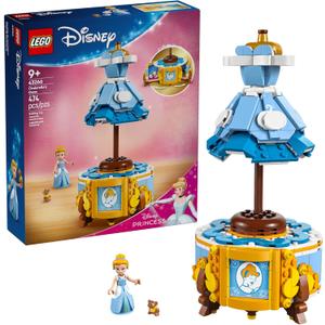 LEGO Disney Princess Cinderellas Dress Kids Toy with Minidoll Character - Fun Building Toy for Girls and Boys Ages 9 and Up - Disney Gift Idea for Fans and Fashion Lovers - 43266