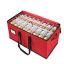 Sattiyrch Christmas Ornament Storage Box,8 Trays with Customizable Dividers,Canvas,Dust-Proof, Collapsible,Portable with Dual Handles,Holds Up to 128 x 2.36 Ornaments