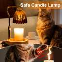 Candle Warmer Lamp with Timer Dimmable, Lamp Candle Warmer for Jar CandlesBirthday Gifts for Women Mom, House Warming Gifts Vintage Home DecorWax Warmer Lamp, Gold