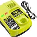 DSANKE P120 14.4V 18V Battery Charger Replacement for Ryobi Charger ONE+ P117 P118 P119 Lithium-Ion NiCd NiMh Battery P100 P101 P102 P103 P105 P107 P108 BPL-1815