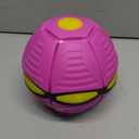 UFO Stomp Magic Ball, Portable Pet Toy Flying Saucer Balls, Creative Doggy Disc Ball, Decompression Flying Flat Throw Dog Balls Toy for Childrens Kids Sports, Outdoor Games(Purple)