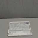 iPad Keyboard Case,for 2022 iPad 10th Generation 10.9-inch and 11th Generation 11-inch(A16,2025) Transparent Keyboard case Featuring RGB backlighting, 360 Rotating trackpad, and Stylus Slot,White (Frosted Core)