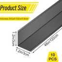10 PCS Black Aluminum L Corner Guards 1.2x1.2x48 Wall Edge Protector Trim