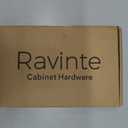 Ravinte 20 Pack 5 Inch Hole Center Solid Slim Square Pulls Matte Black Kitchen Cabinet Handles Square Bar Drawer Handles Flat Black Drawer Pulls for Cupboard Dresser and Cabinets