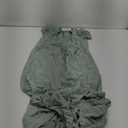 Women’s Green Maxi Dress – Size M, Elegant Flowy Long Dress with Tie Waist and Button Detail