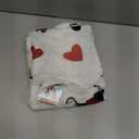 NoJo Disney Mickey Mouse & Minnie Mouse Red, Gray, and White Valentine Hearts Super Soft Plush Baby Blanket