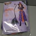 Spooktacular Creations Light Up Witch Costume for Toddler Girls, Fairy Tale Witch Outfit for Kids Halloween Dress Up Parties (Small (5-7 yrs), Purple)