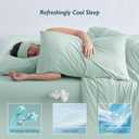 Breescape Cooling Pillow Cases King Size Set of 2, BlendTek Cooling Technology for Hot Sleepers & Night Sweats, Silky Soft Cool Pillowcases for Hair & Skin Care, 20" x 36", Mint Green