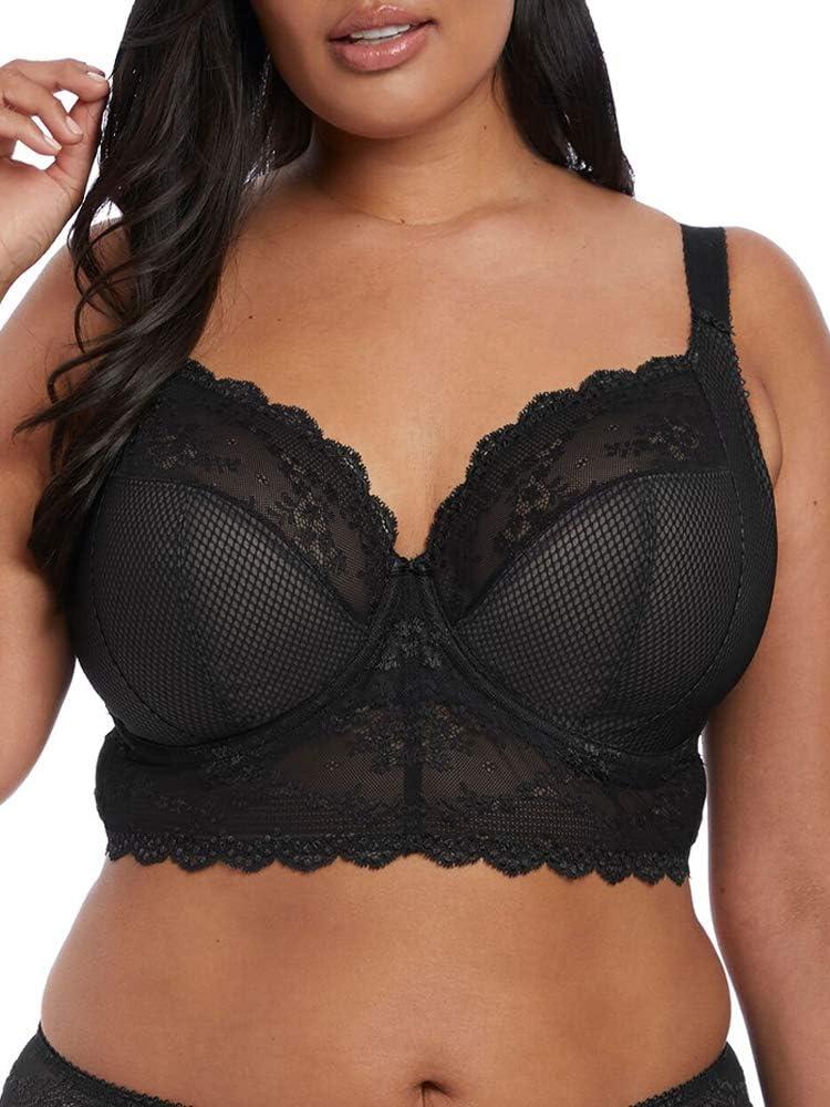 Elomi Women's Charley Bralette: Fashion-Forward Longline Style with Plunge Neckline Stretch Lace UK, (36F)