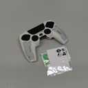 Geekshare G.S.TAC Tactical Compatible with PS5 Controller Skin Set, Tactical Silicone Cover for PS5 Wireless Controller with 2 Thumb Grips & 2 Stickers for Monster Hunter Wilds - White