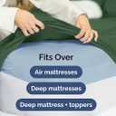 Extra Deep King Fitted Sheet - Hotel Luxury Single Fitted Sheet Only - Easily Fits 18 inch to 24 inch Mattress - Ultra Soft, Wrinkle Free with Extra Deep Pockets - Breathable & Comfy - Emerald Green