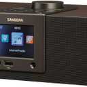 Sangean WFR-32 Internet Radio/AUX/Bluetooth/Smart Local Radio Preference Management/USB Playback and Phone Charging Digital Wooden Cabinet Radio