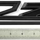 (Set of 3) 2019-2026 OEM 2pack Side Decals Emblems + Grille Z71 Badges Compatible with Silverado Genuine Parts 84632695 84384428 (All Black)