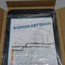 Billionchains Cat Screen Door for Sliding Screen Door with Flap Lockable, Suitable for Small Dog and Cat - Black