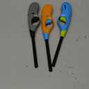 Butane Lighter, 3pcs Refillable Long Flame Lighter for BBQ Candle(No Butane Inside) (Blue, Grey, Orange)