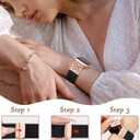 Minyee Magnetic Stretchy Band Compatible with Apple Watch Bands 38/40/41/42 Women Men, Celtic Knot Soft Elastic Nylon Fabric Strap for iWatch Series 11 10 