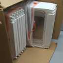 Clear Acrylic Dog Playpen - 50 x 50 Inch, 24" H 12 Planes Transparent Dog Fence Indoor, Sturdy Pet Pen for Puppy/Small Dog/Rabbit/Pig, Easy Assemble & Cleaning Plastic Whelping Box Enclosure, White