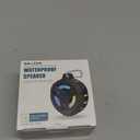 EBODA Bluetooth Shower Speaker, Portable Bluetooth Speakers, IP67 Waterproof Wireless Speaker with LED Light, Floating, 2000mAh, True Wireless Stereo for Kayak, Beach, Gifts for unisex -Black