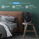 Comfort Zone PowrCurve 20-Inch High-Velocity Fan, Wall Mountable Floor Fan with 3 Speeds, 6-Blade Design, 180 Tilt Adjustment & Wall Bracket Powerful Airflow for Home, Bedroom, Dorm, or Office