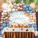 178 pcs Pumpkin Baby Shower Decorations Blue Balloons Set Fall Pumpkin Party for Boys A Sweet Little Pumpkin is On the Way Autumn Baby Shower Boy Garland Arch Kit