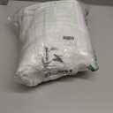 NICETOWN 100% Blackout Window Curtain Panels, Cold and Full Light Blocking Drapes with Black Liner for Nursery, 84 inches Drop Thermal Insulated Draperies (White, 2 Pieces, 52 Wide Each Panel)