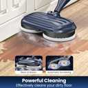 DEVOAC VM6 Scrubbing Steam Mop with Rotating Mop Pads, 10 in 1 Steam Mop, Lightweight Spin Mop & 3 Steam Modes for Hard Floor Laminate Marble Floors (Dark)