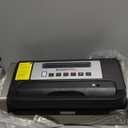 Bonsenkitchen Vacuum Sealer Machine, Globefish Technology for Perfect Vacuum Sealing, Powerful Low-Noise Food Vacuum Sealer with Easy Handle Design, Built-in Cutter & Bag Storage, 1 Bag Roll & 10 Bags (Silver Black)