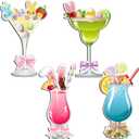 2 x Konohan 4 Pcs Easter Cocktail Cruise Door Decorations Easter Magnetic Car Magnets Bunny Egg Chick Drink Magnets Cruise Must Haves for Carnival Stateroom Door Refrigerator Party Supplies
