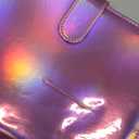 Reusable Sticker Book Collecting Album,A5 PU Sticker Collecting Book with Heart Label & Letter Label,Holographic Cover (Pink)