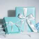 LaRibbons Light Blue Wrapping Paper, 30 Inch x 33 Feet Solid Color Pearly-Lustre Gift Wrapping Paper Rolls for Baby Shower, Wedding, Valentine's Day, Birthday, Bridal Shower