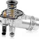 Upgrade Aluminum Engine Thermostat Housing Assembly W/Sensors for Chrysler Pacifica 2017-2025 Ram Pro Master 1500 2500 3500 2022-2025 Chrysler Voyager 3.6L V6 - Replaces 68217305AE 902-3114 68217305AG