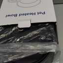 Pet Heated Bowl for Dog,Cat Warming Water Bowl with Chew Resistant Power Cord, Outdoor Waterproof Smart Uniform Heating for Small Animals Bird Chicken Rabbit Duck (108 fl oz, Purple)