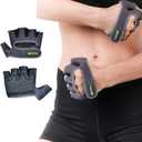 SENTEQ Lifting Workout Gloves - Fingerless Gym Workout Hand Protection, Grip Gloves for Weightlifting, Crossfit and Sports, Workout Gloves for Men & Women, Great for Training, Climbing, Biking & More (X-Large)