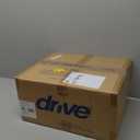 Drive Medical Shower Chair with Back & Padded Arms - Adjustable Height Bath Seat for Safety & Comfort - Lightweight Aluminum Construction- 350 Lb Capacity - White