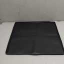 Mini Fridge Silicone Mat with Raised Edges, 20" x 20" x 0.6" Small Fridge Drip Tray,Mini Refrigerator Carpets Floor Protector (No Base Raisers)