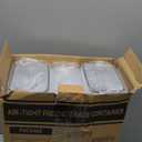 PRAKI Airtight Food Storage Containers Set with Lids - 24 PCS, BPA Free Kitchen and Pantry Organization, Plastic Leak-proof Canisters for Cereal Flour & Sugar - Labels & Marker (Black)